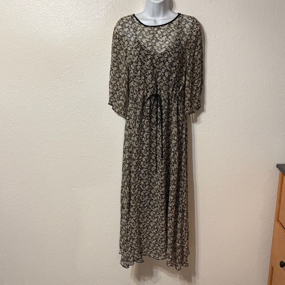 Wray Floral Midi Dress XS